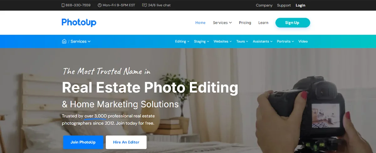 PhotoUp is an all-one home marketing platform